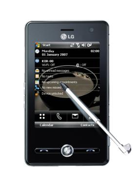 LG-KS20 smartphone on its own