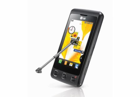 LG KP500mobile phone with touchscreen