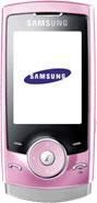 Samsung U600 mobile phone in Baby Pink