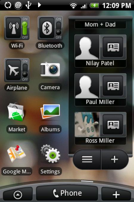 HTC Hero user interface