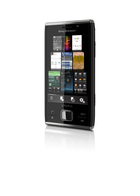 Sony Ericsson Xperia X2 smartphone in profile