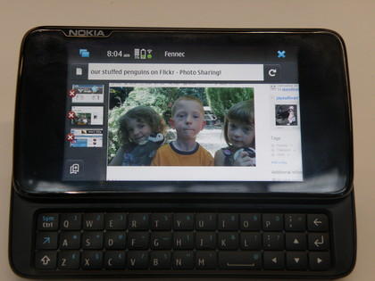 Nokia N900 with Firefox