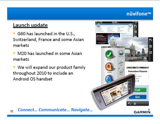 Garmin Nuvifone with Android