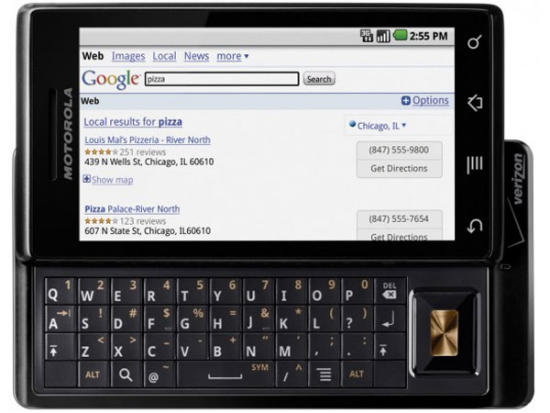 Motorola Droid with physical keyboard