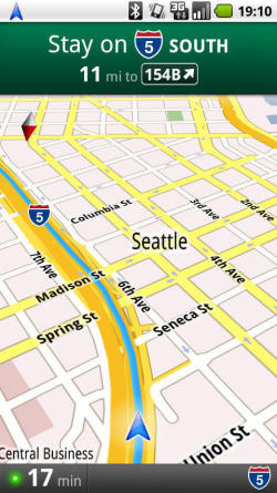 Google Maps on Android smartphones
