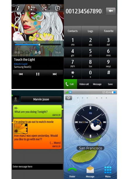 Samsung Bada interface