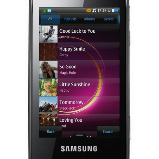 Samsung Bada music player