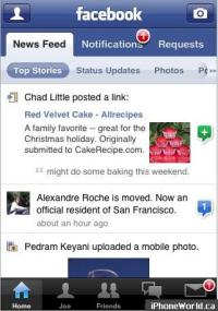 Facebook iPhone app