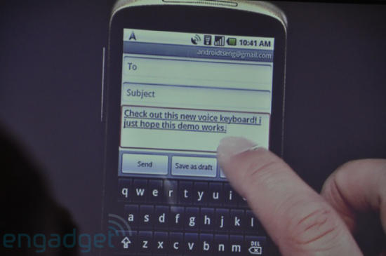 Nexus One Voice recognition