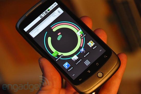 Google Nexus One user interface