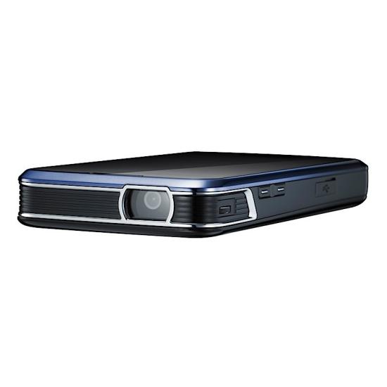 Samsung i8520 Halo phone showing pico-projector