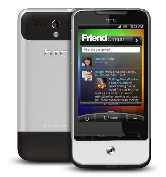 HTC Legend showing Friend Stream