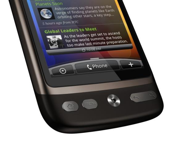 HTC Desire Android phone with Sense UI