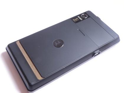 Motorola Milestone phone showing camera