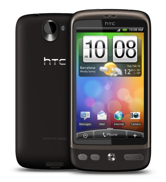 HTC Desire homescreen