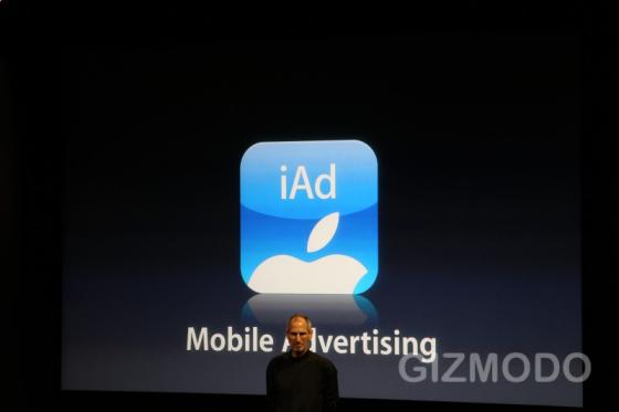 iPhone iAd mobile advertising platform