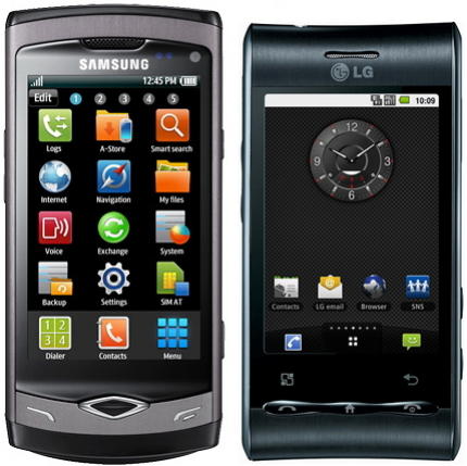 Samsung and LG smartphones