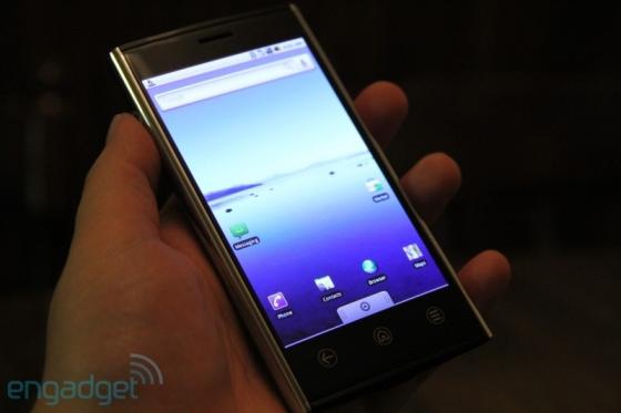 Dell Thunder smartphone's screen