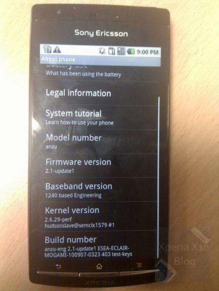 Sony Ericsson Xperia X12