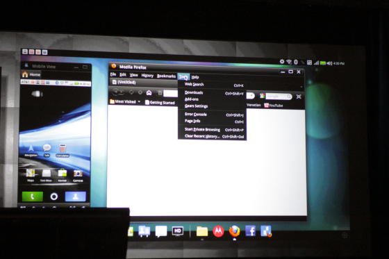 Motorola Atrix 4G Webtop app