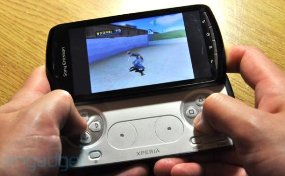 Sony Ericsson Xperia Play playing a game