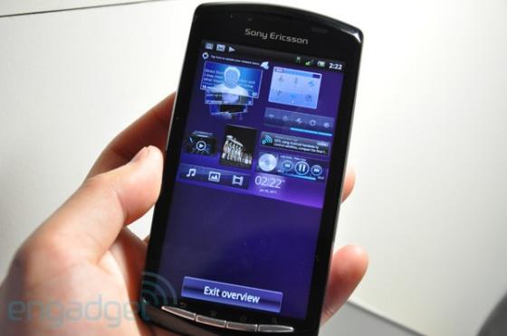 Sony Ericsson Xperia Play user interface