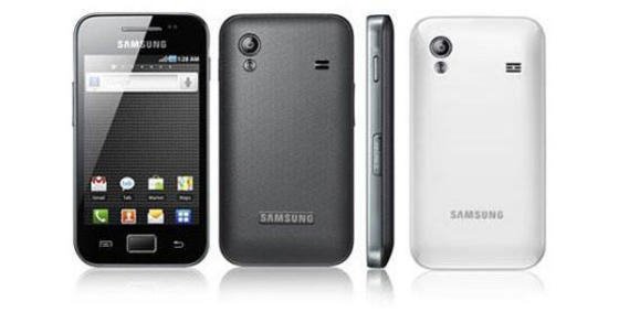 Samsung Galaxy Ace front and back