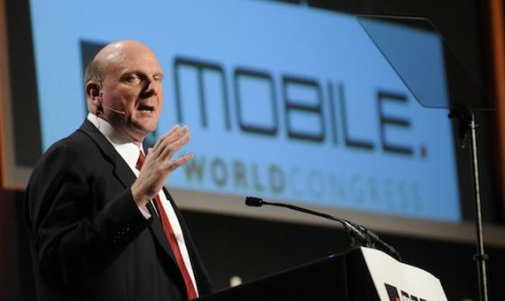 Microsoft's Steve Balmer at MWC 2011