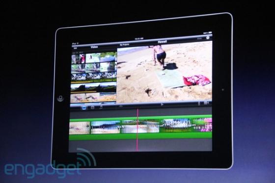 iMovie on the iPad2