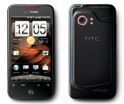 HTC Incredible showing back