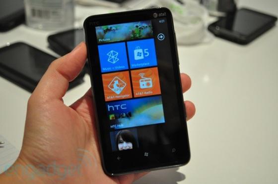 HTC HD7S Windows Phone 7 device