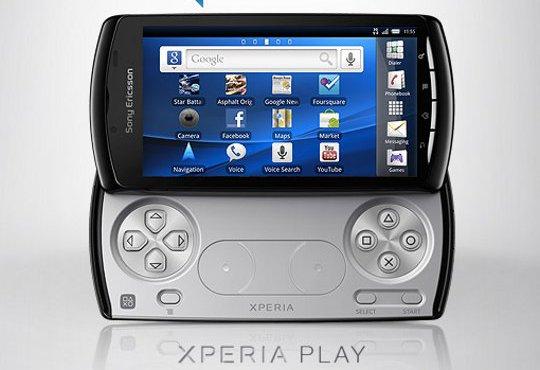 Sony Ericsson Xperia Play showing interface