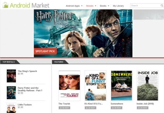 Movies from Google Market