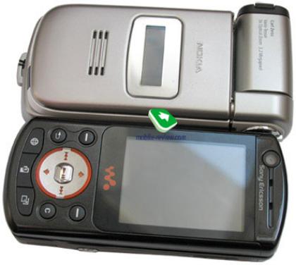 Nokia N93 compared to a Sony Ericsson W900i