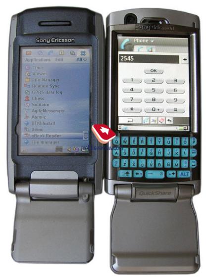 Sony Ericsson P990 smartphone compared to the Sony Ericsson P910