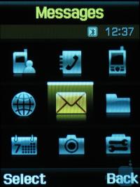 Samsung D900 mobile phone user interface