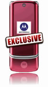 Motorola KRZR pink phone