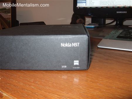 Nokia N97 in its box
