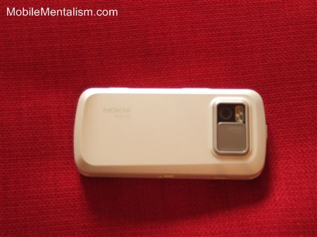 Nokia N97 smartphone showing camera