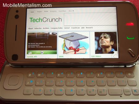 Nokia N97 Web browsing