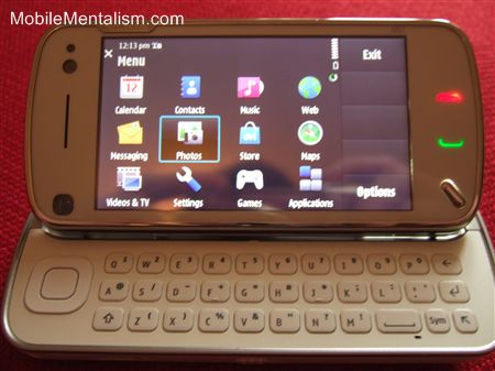Nokia N97 user interface