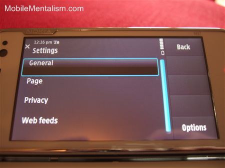 Nokia N97 smartphone with ugly user interface