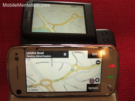 Nokia N97 maps vs Google Maps on the T-Mobile G1
