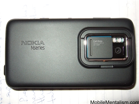 Nokia N900 smartphone from the back