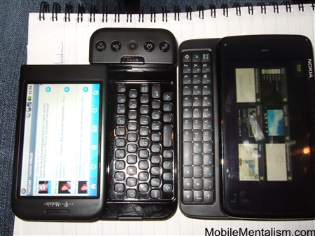 Nokia N900 and T-Mobile G1 Android phone