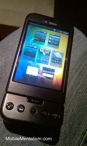 HTC Legend running on G1