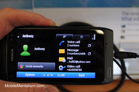 Nokia N8 Symbian^3 user interface