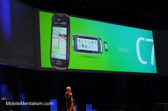 Nokia navigation on the C7
