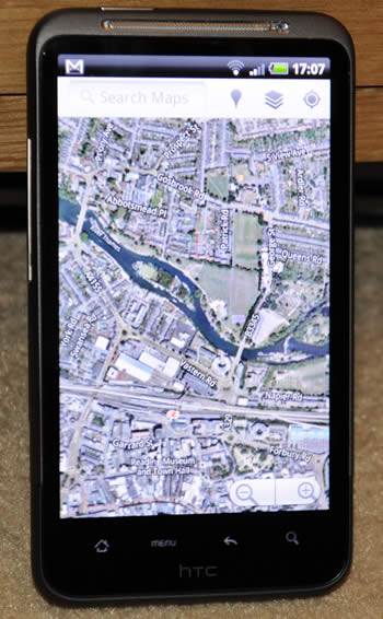HTC Desire HD Google maps