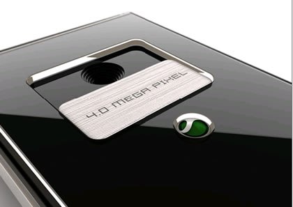 Sony Ericsson Black Diamond concept phone close up